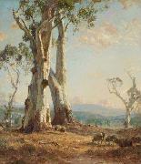 Hans Heysen Morning Light oil on canvas